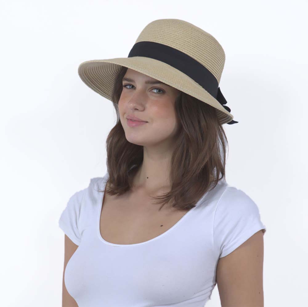 AsymmetricalBrimSummerHat-JeanneSimmonsHatsmodelwearingtanhat.jpg