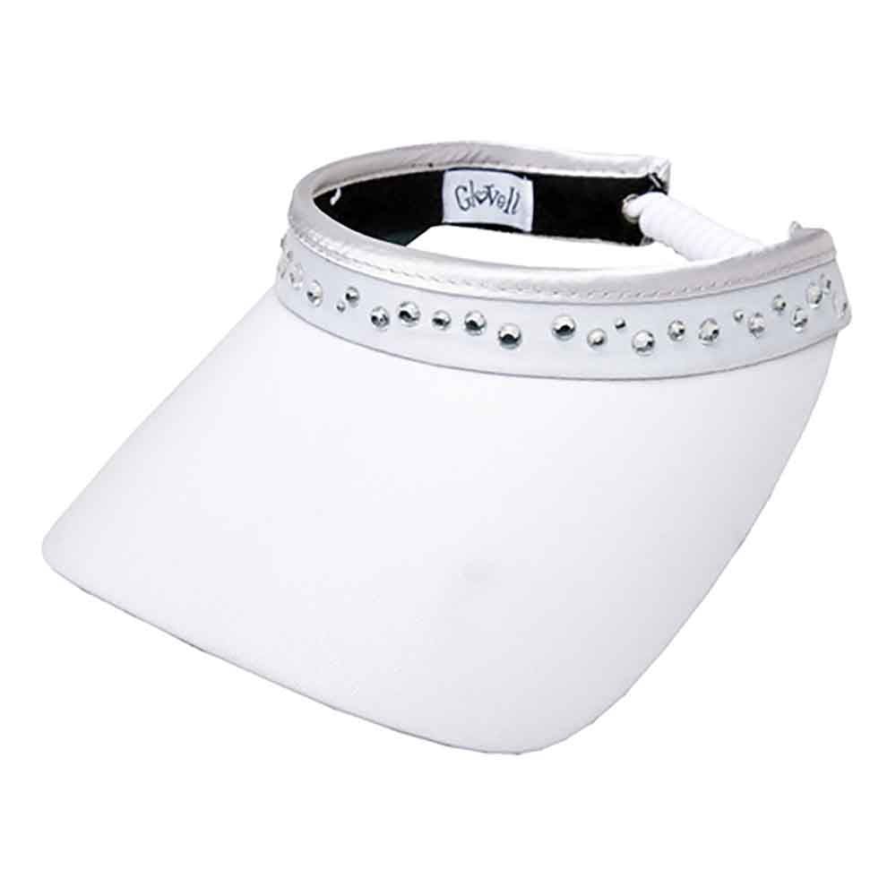 BlingGolfSunVisorwithCoilLace-GloveItVisorswhite.jpg