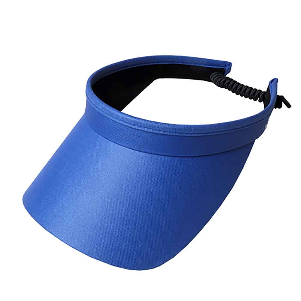 BrightColorsGolfSunVisorwithCoilLace-GloveIt_GolfHatsblue.jpg