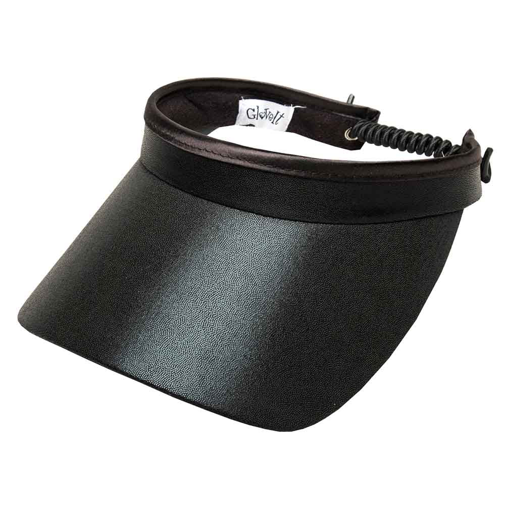 ClearDotGolfSunVisorwithCoilLace-GloveItVisorsblack.jpg