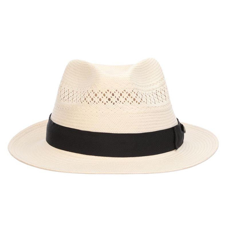 ConchaVentedShantungFedorawithTBMarlinPin-TommyBahamaHats.jpg