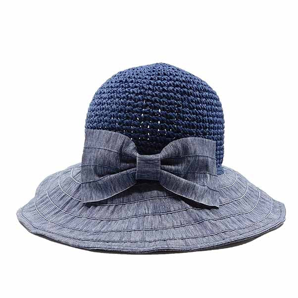 CrochetCrownSewnRibbonBrimLadiesHat-BohemianFashionbluefront.jpg