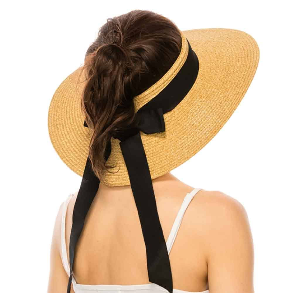 CrownlessSunHatwithLongRibbonBow-BoardwalkHatsonmodel.jpg