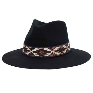 DonaWoolFeltSafariHatwithAztecBand-ScalaHatsblack.jpg