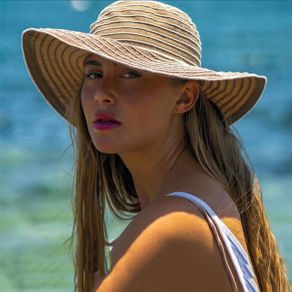 FrayedEdgeGrosgrainRibbonFloppyHat-ScalaStudioHatwomenwearingbrownhat.jpg