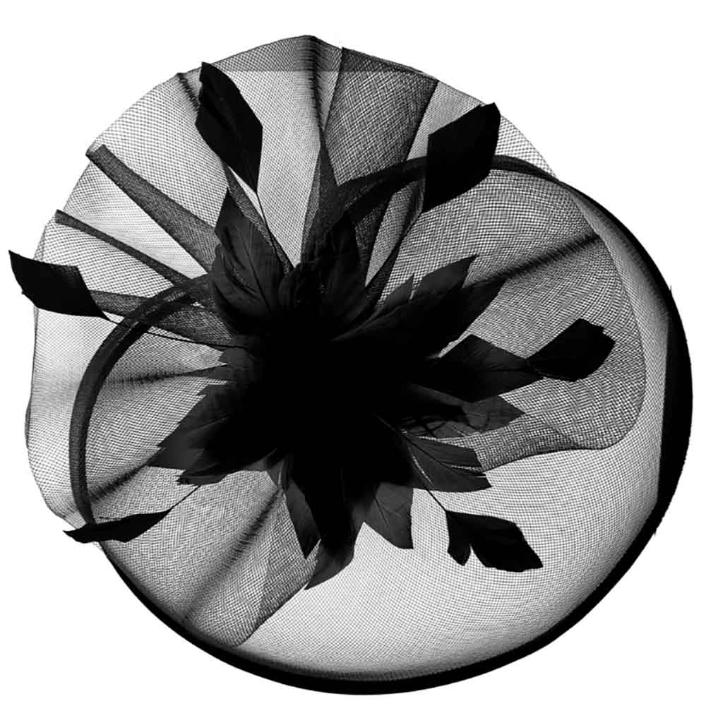 LargeSatinTrimmedVeilFascinatorwithFeathers-SomethingSpecialblack.jpg