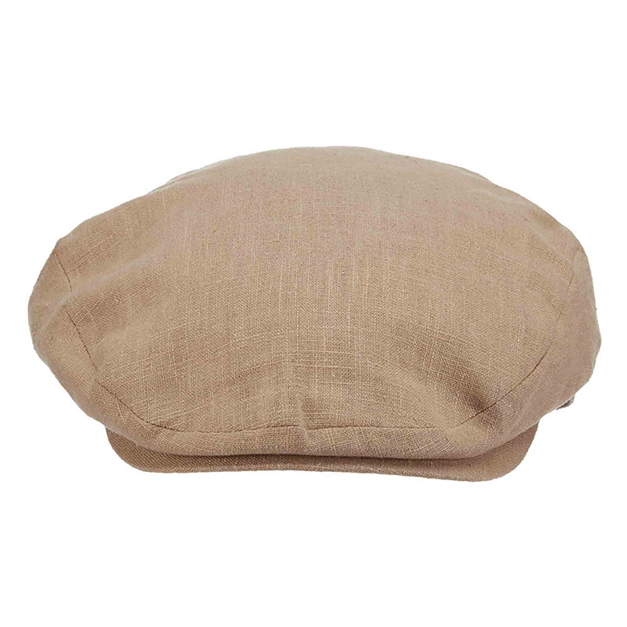 LinenIvyCapwithMeshLining-StetsonDrivingCapsfront.jpg