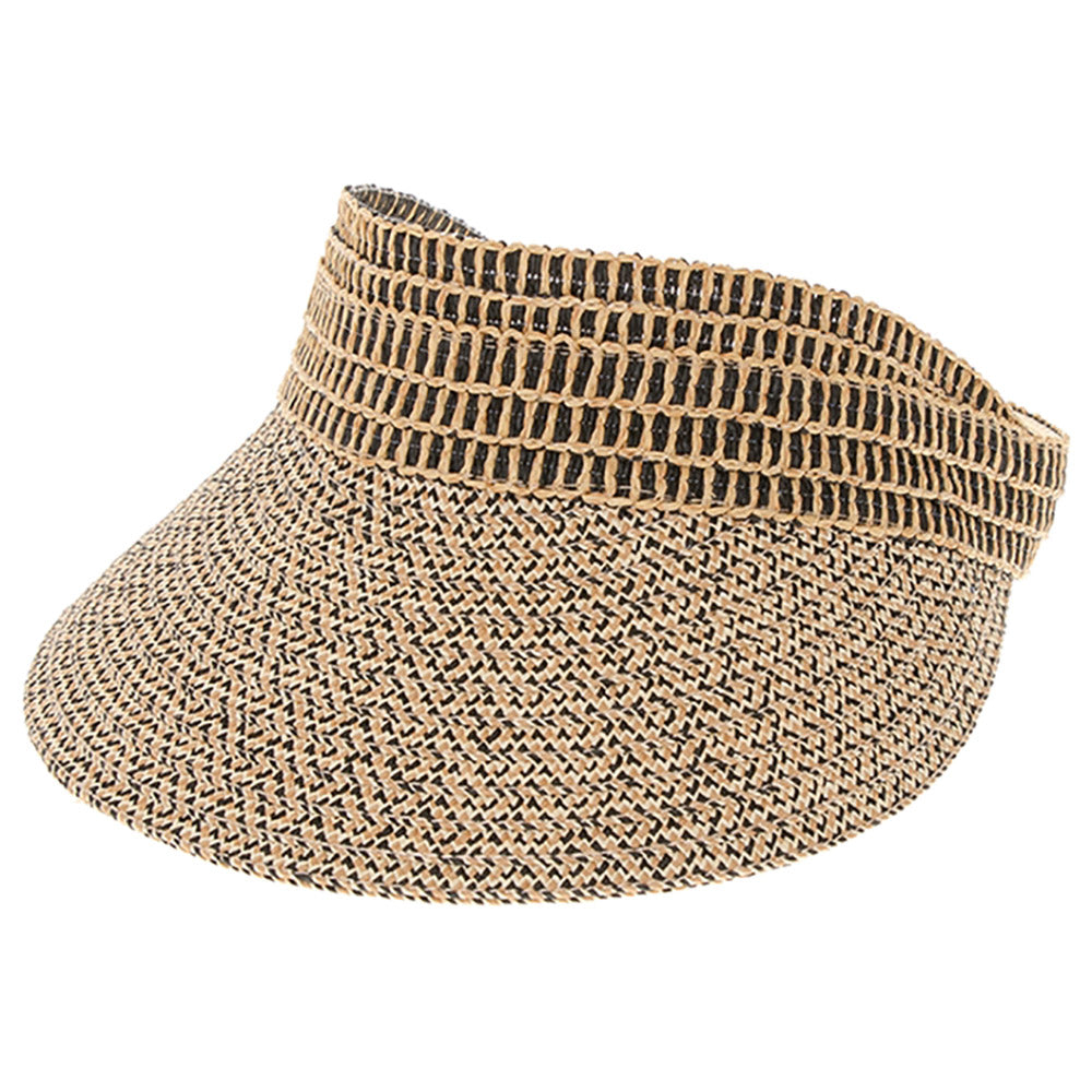 MacrameBandHeatheredSunVisor-BoardwalkStyleda1311blackheather.jpg