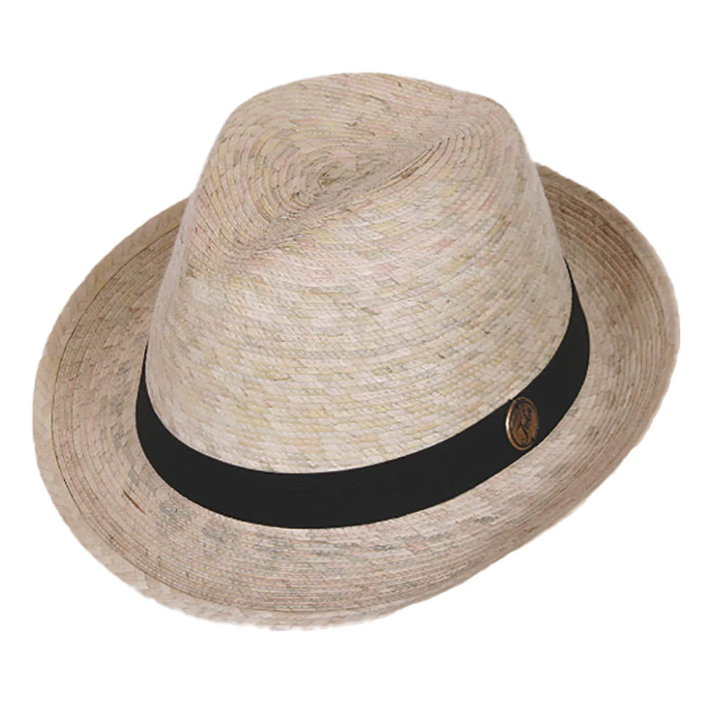 MemphisBurntPalmLeafFedoraHatpalepalmstraw-TulaHats.jpg