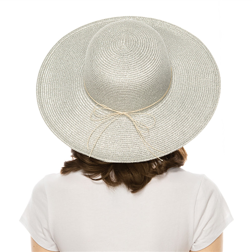 MetallicShimmerSunHatwithStringofBeads-BoardwalkStyleda1316silverback.jpg