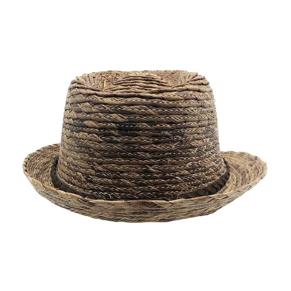 MultitonePalmStrawFedoraHatwithSuedeTieback-CaribbeanJoe_Hats.jpg