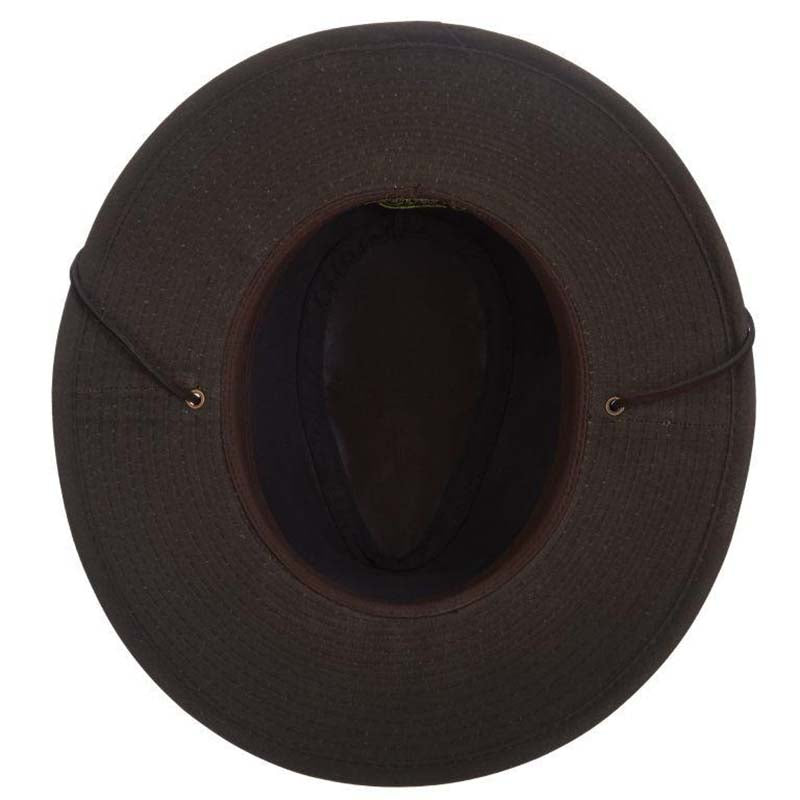 OilClothOutbackHatforSmallHeads-DPCHeadwearinside.jpg