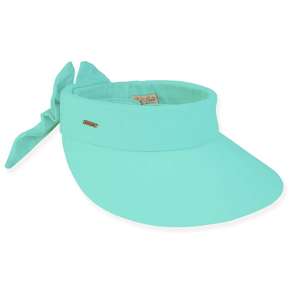 PetiteCottonWideBrimSunVisorwithBow-Sun_N_SandHatslightgreen.jpg