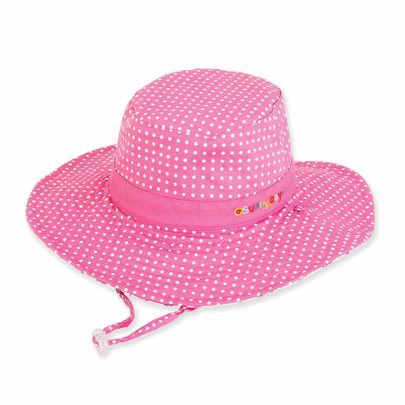 PetiteReversiblePinkFlamingoPolkaDotSunHat-SunnyDayzHat.jpg