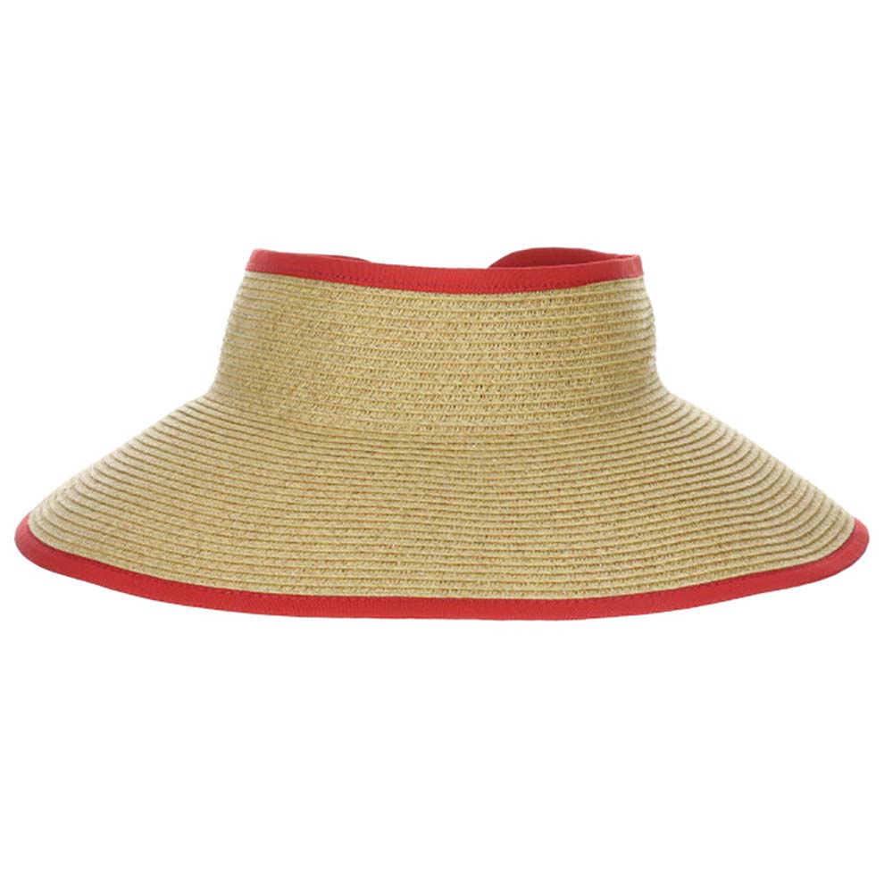 RollUpWrapAroundVisorHatwithBow-ScalaHatsredfront.jpg