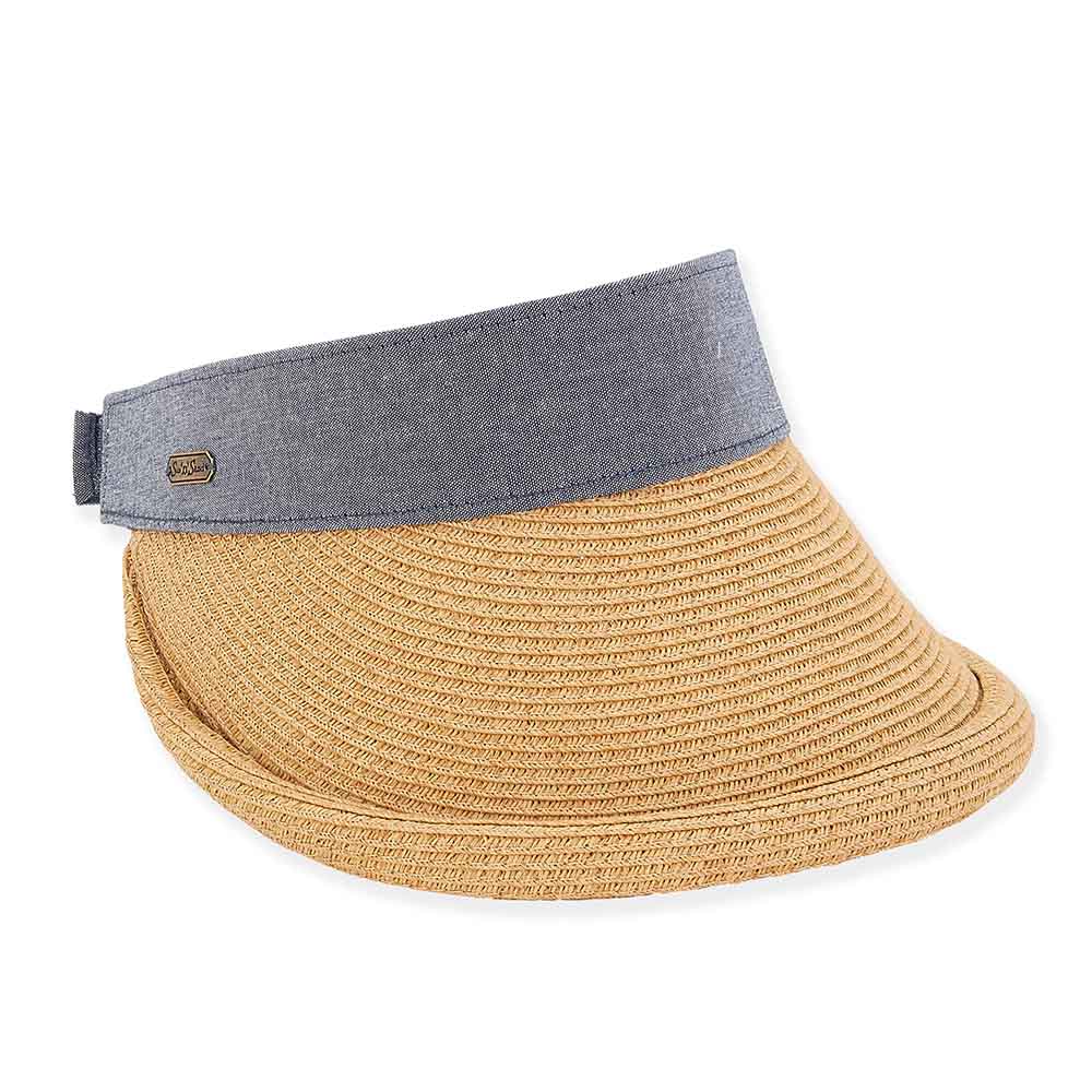 RolledBrimStrawVisorHatwithDenimBand-Sun_N_SandHats.jpg