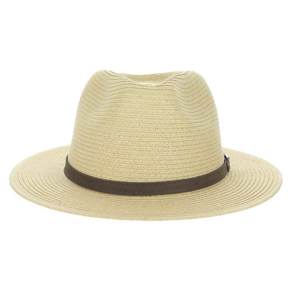 SafariHatwithLeatherBelt-ScalaHatsforMennaturalfront.jpg
