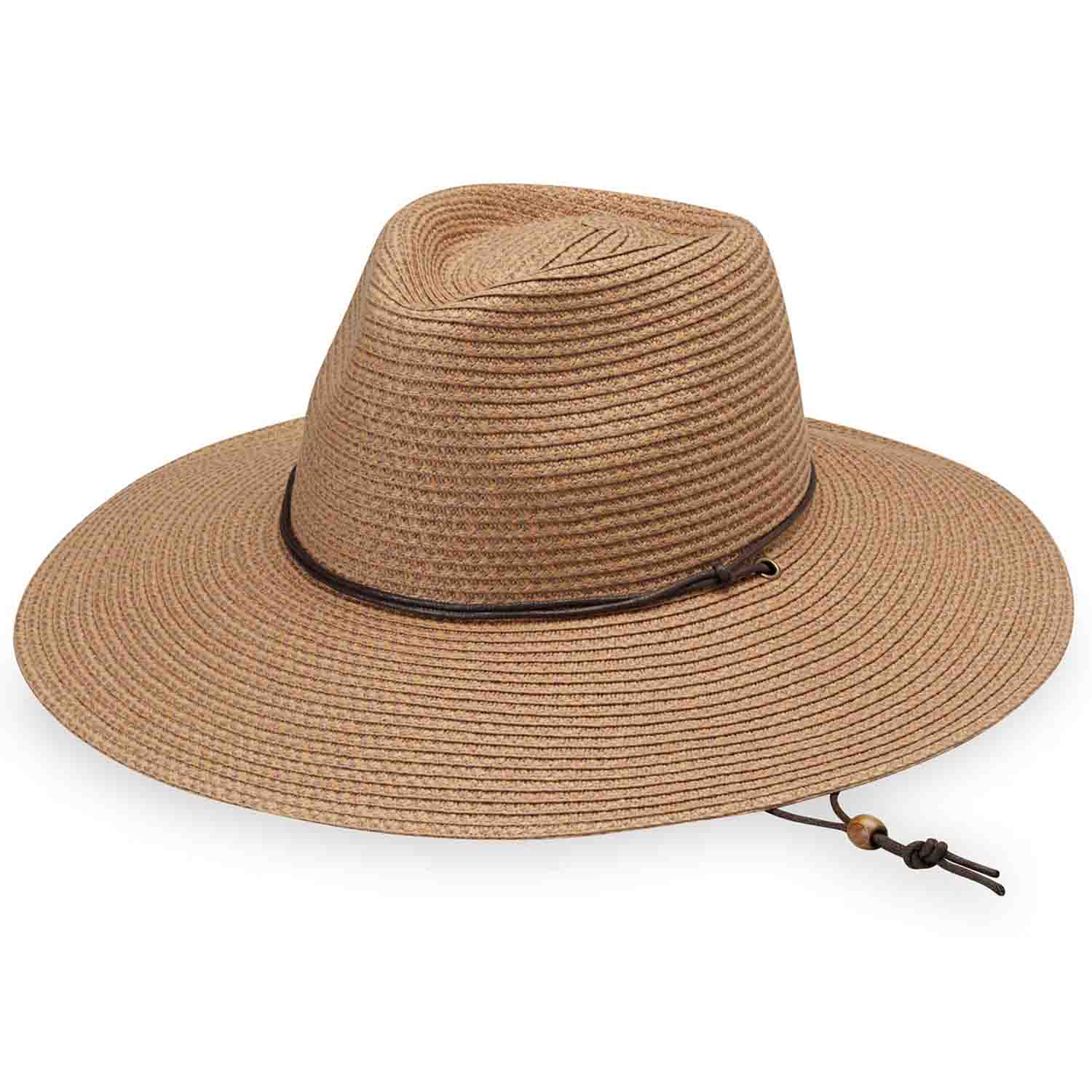 SanibelWideBrimSafariHatwithChinCord-WallarooHatscamelfront.jpg