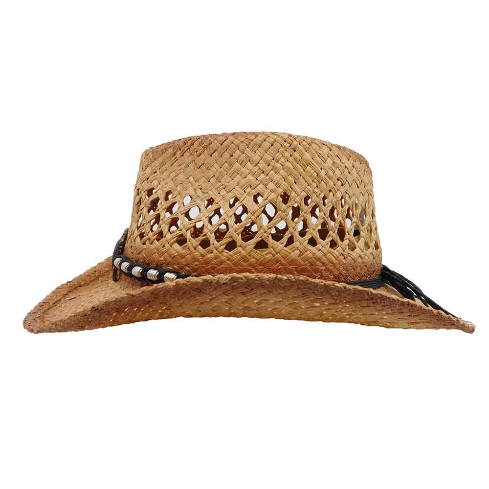 SmallSizeStrawCowboyHatwithConcho-MilaniHatsside.jpg