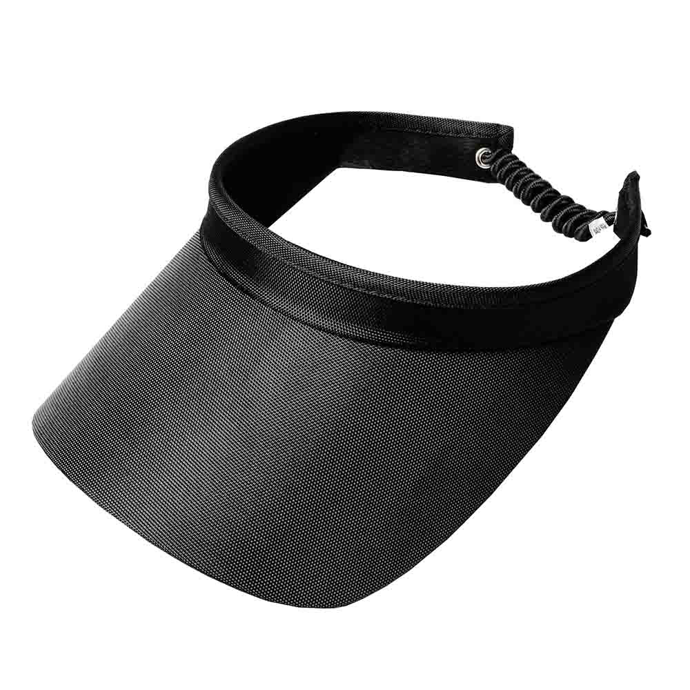 SolidColorGolfSunVisorwithCoilLaceblack-GloveIt_GolfHats.jpg