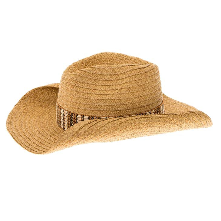 StrawCowboyHatwithTribalPatternBand-BoardwalkHatsda1334.jpg