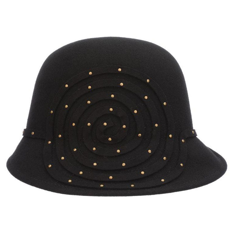 StuddedAsymmetricalBrimWoolFeltCloche-ScalaHatsblack.jpg
