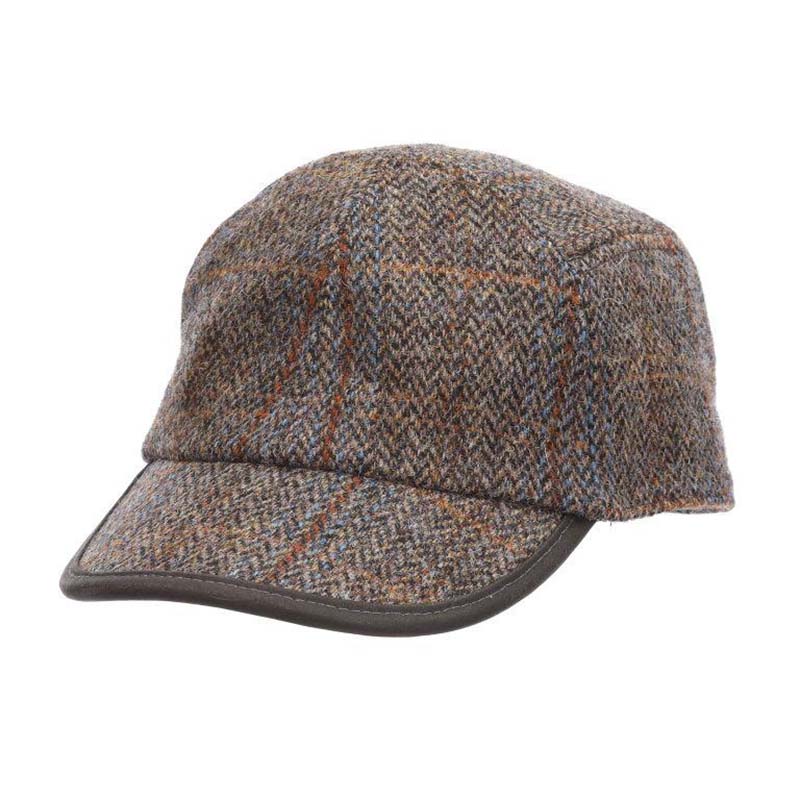 TaleseHarrisTweedWoolBaseballCap-StetsonHatgrey.jpg