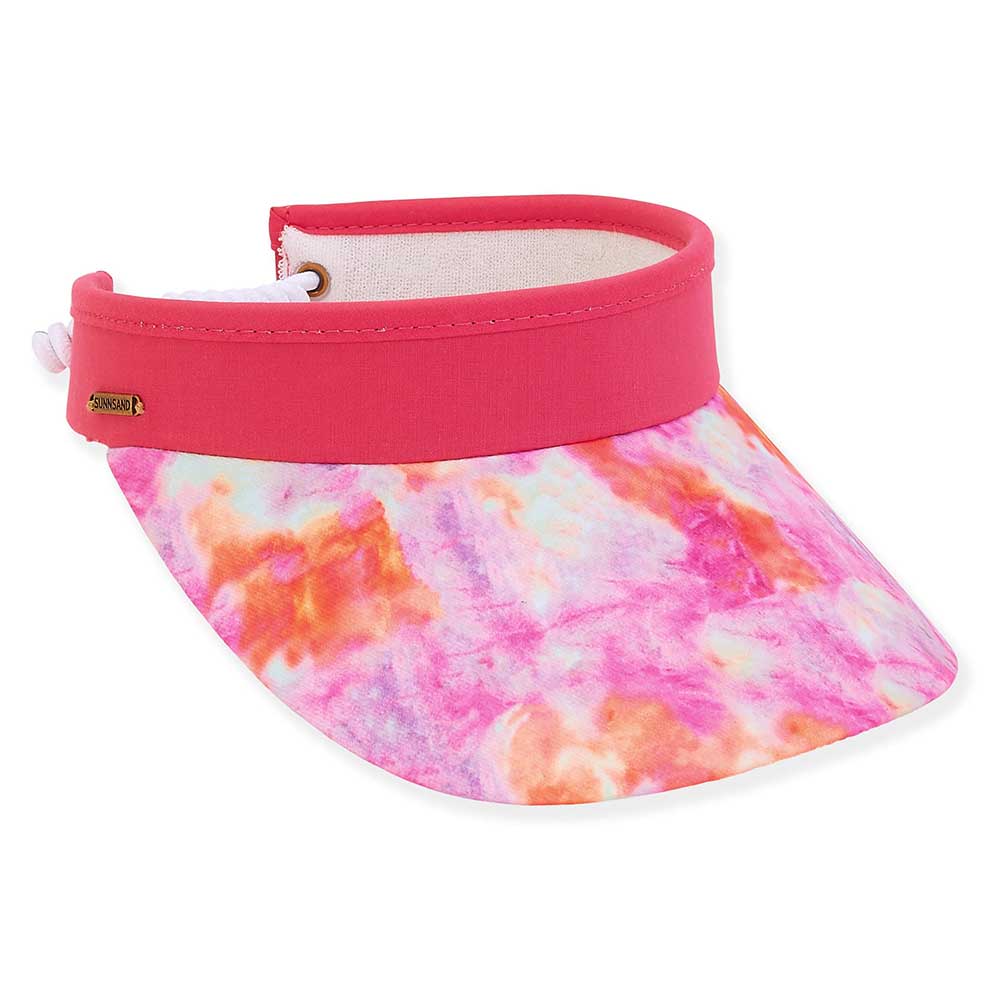 TieDyeSunVisorwithCoilClosure-CaribbeanJoeHatsfuchsia.jpg