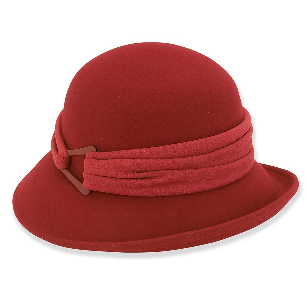 WoolFeltClochewithPleatedMicrofiberBand-Adora_Hatsred.jpg