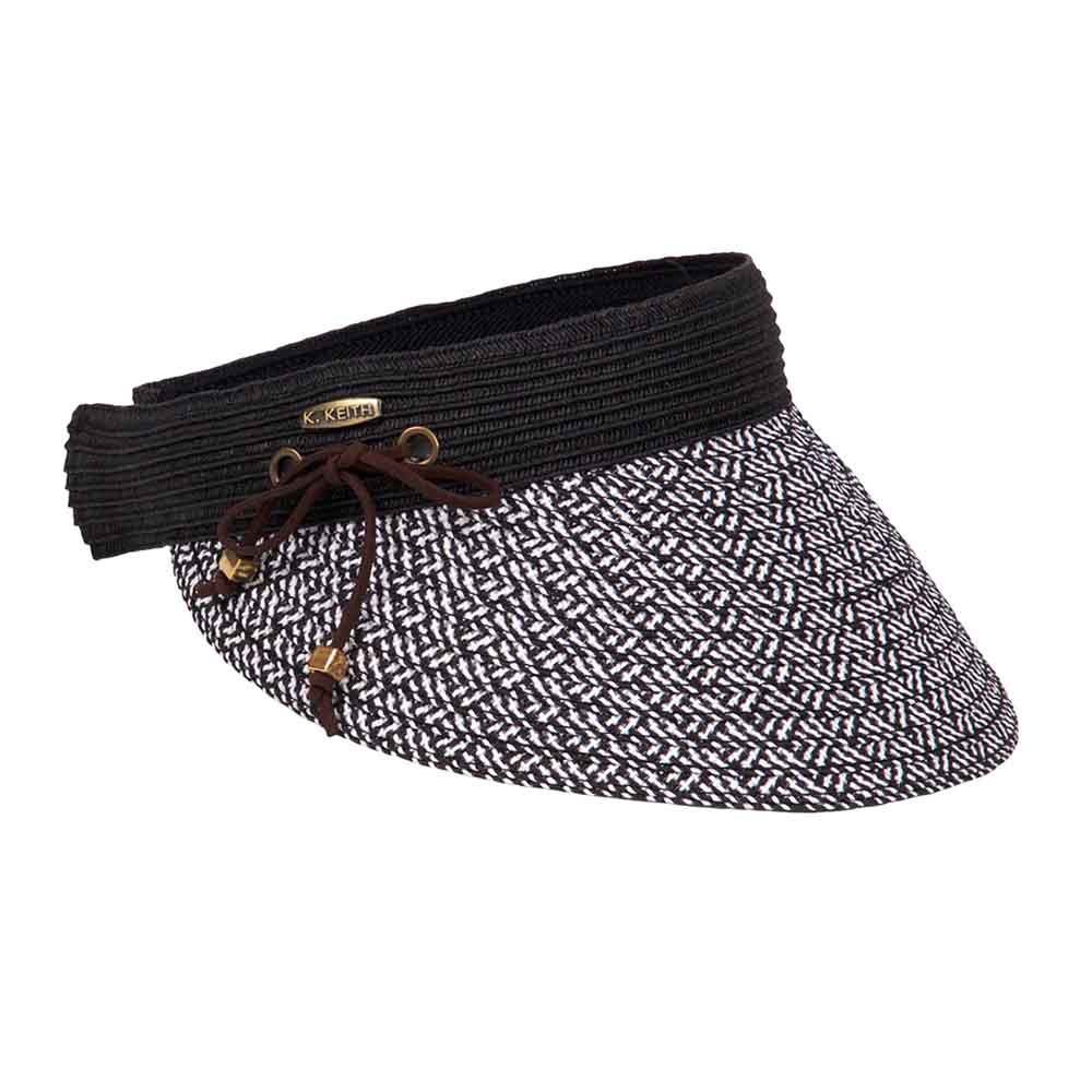 WovenToyoBrimClipOnSunVisor-KarenKeithHatsblackandwhite.jpg