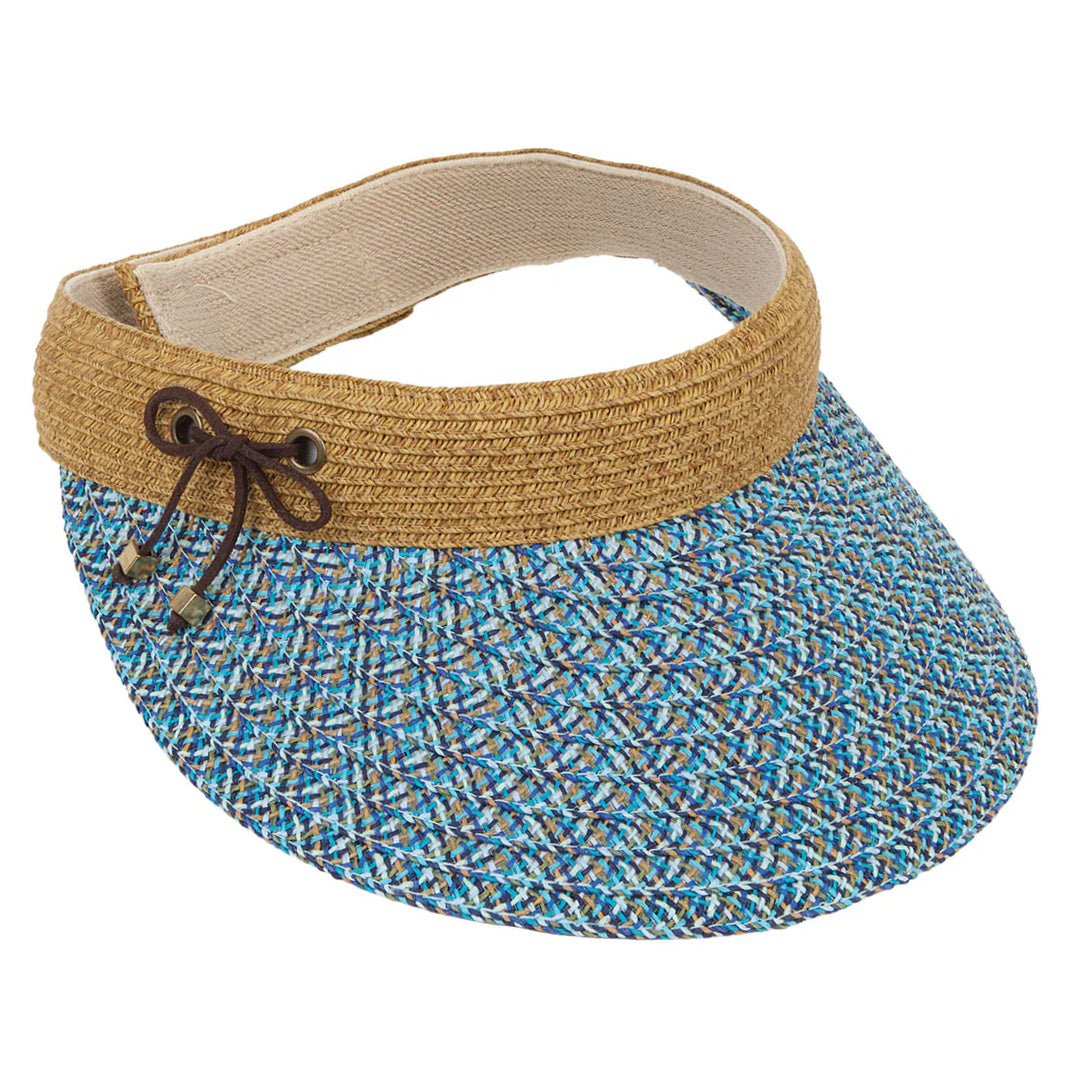 WovenToyoBrimVelcro_ClosureSunVisor-KarenKeithHatsblueandnaturalstraw.jpg