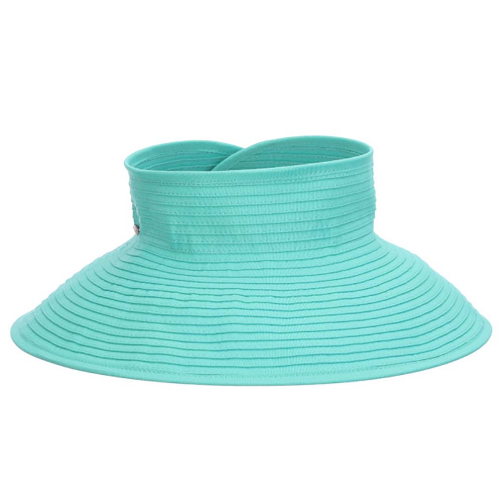 Wrap-AroundFabricSunVisorHat-ScalaHatsaquafront.jpg
