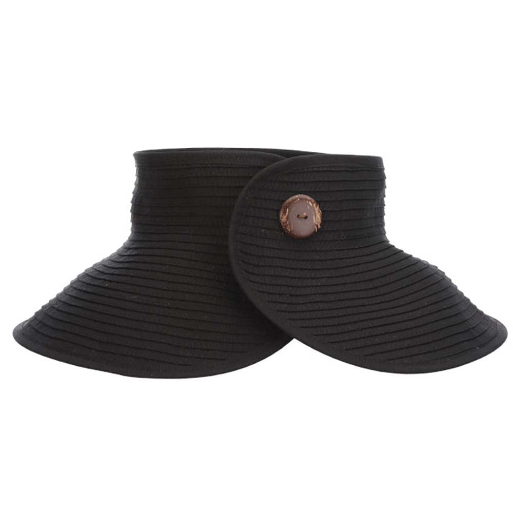 Wrap-AroundFabricSunVisorHat-ScalaHatsblackcoconutbutton.jpg
