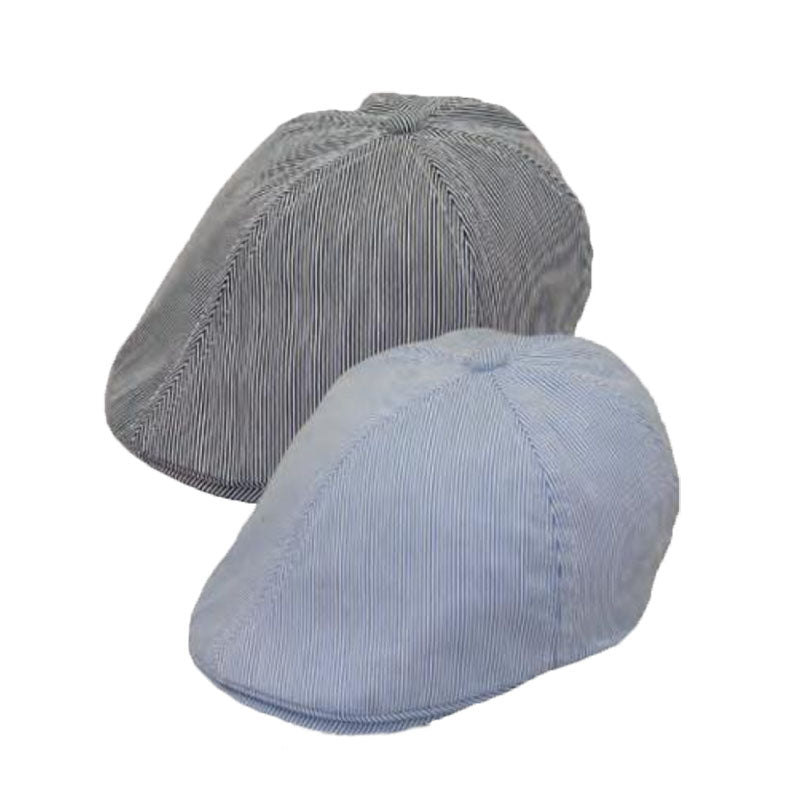js1011_boys_duckbill_cap_cotton_kid_size_flat_cap_black_and_blue_pin_stripe.jpg