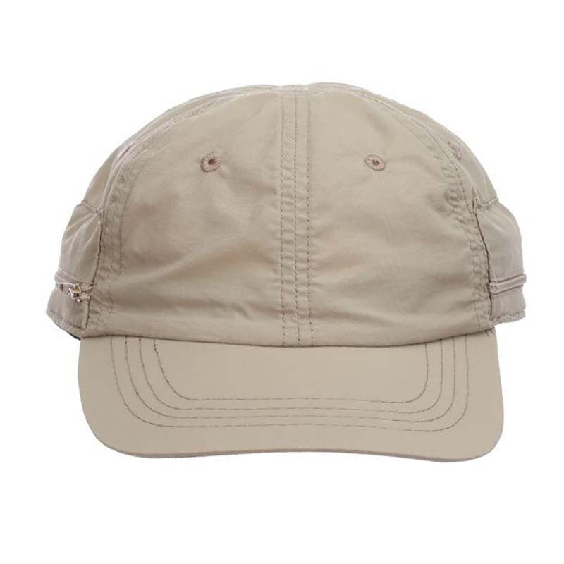 mc381_zipper_foldaway_sun_shield_fishing_cap_front_khaki.jpg