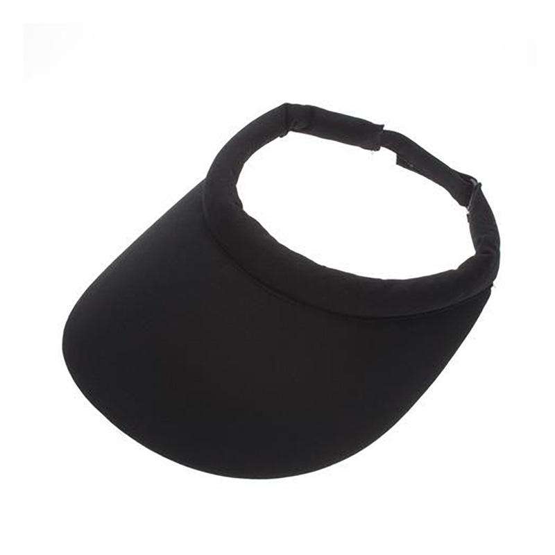 noheadache_club_rolled_brim_cotton_sun_visor_velcro_closure_black.jpg
