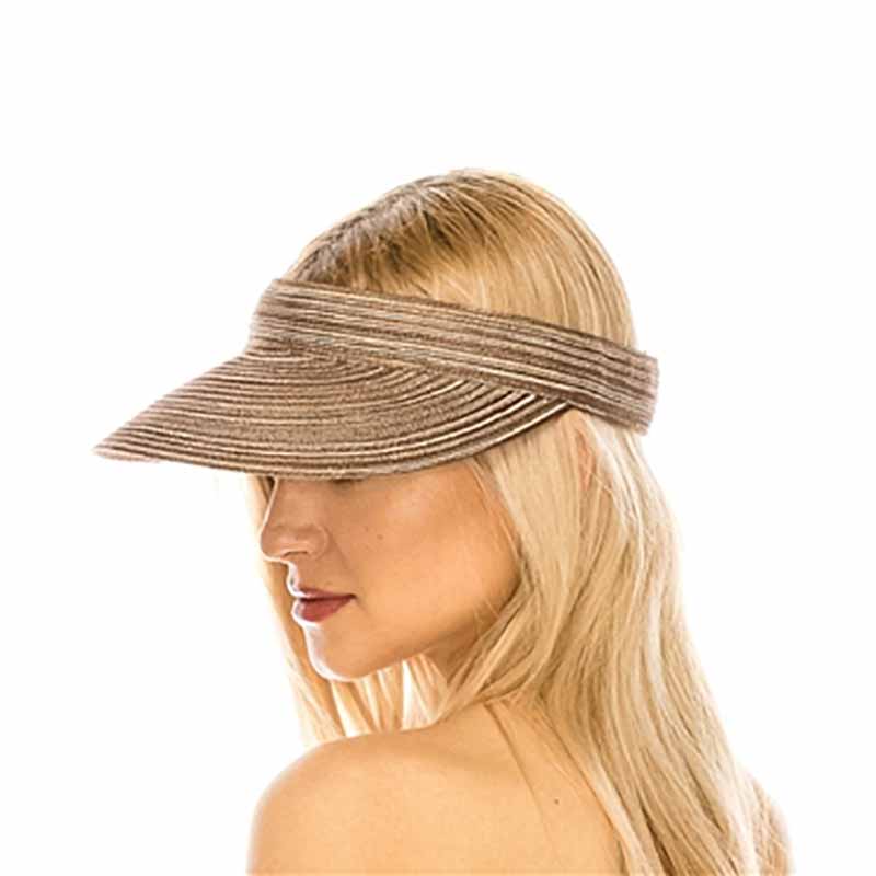 polybraid_women_sun_visor_brown_velcro_closure_boardwalk_style.jpg