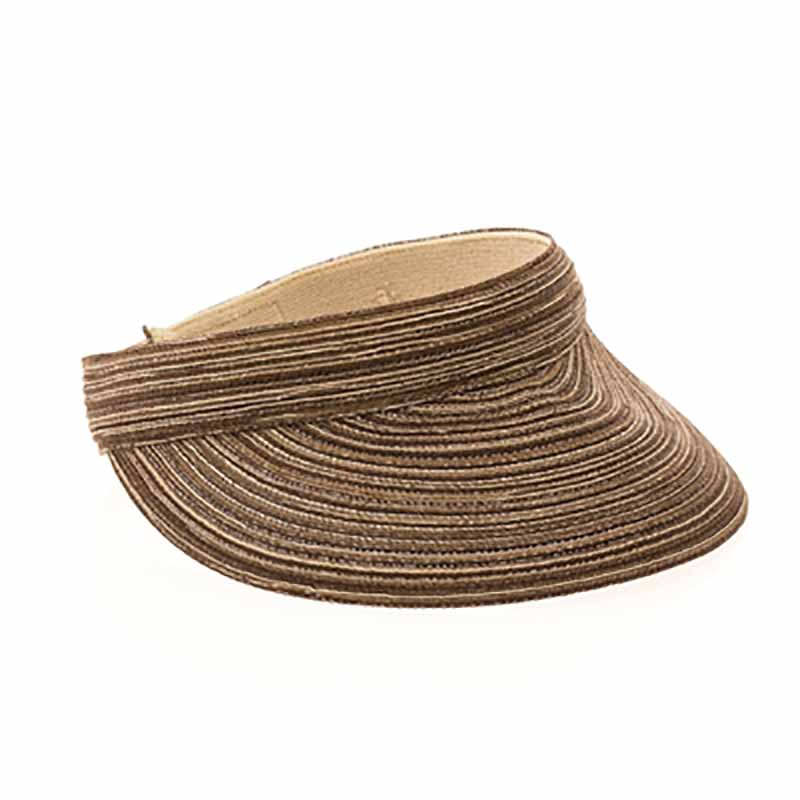 polybraid_women_sun_visor_brown_velcro_closure_boardwalk_style_top.jpg